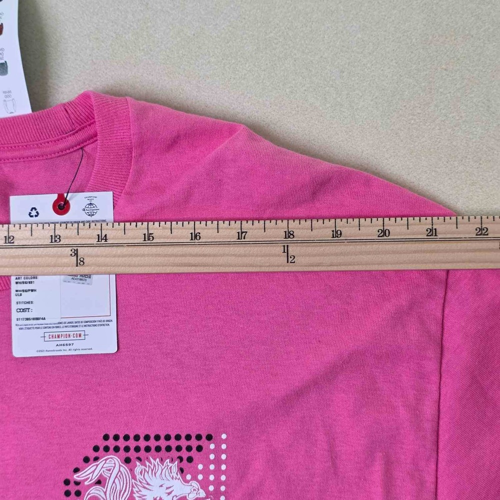Champion University of South Carolina USC Gamecocks Long Sleeve Tee Pink Large L - Picture 5 of 9